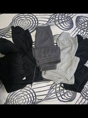 Under Armour, Nike, Original Vintage Joggers - Black, Dark Gray, Light Gray